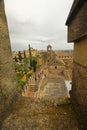 Vertical shot of an ancient fortress in Spain, Cordoba, Alcazar
