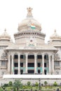 Vertical shot of the 15 August celebrations at Vidhan Soudha, Bangalore, India