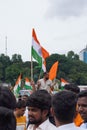 Vertical shot of the 15 August celebrations at Vidhan Soudha, Bangalore, India Royalty Free Stock Photo