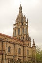 Vertical shot of the Basilica Begona of Bilbao, Spain Royalty Free Stock Photo