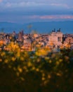 Vertical shot of the beautiful architecture of Rome, Italy. Royalty Free Stock Photo