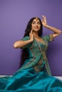 vertical shot of beautiful jolly indian Royalty Free Stock Photo