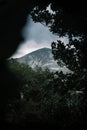 Vertical shot of a beautiful mountainous landscape in Croagh Patrick Reek, Ireland