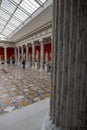 Vertical shot of beautiful sculptures inside the museum in Copenhagen, Denmark