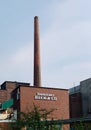 Vertical shot of the Becks Brewery in Bremen, North Germany