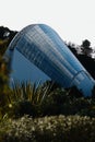 Vertical shot of Bicentennial Conservatory in Adelaide Botanic Garden