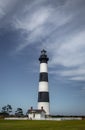 Vertical shot of Bodie Island Lighthouse. North Carolina, United States. Royalty Free Stock Photo