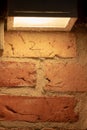 Vertical shot of a brick wall Royalty Free Stock Photo