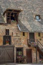 Vertical shot of buildings in the streets of Colmar in Alsace, France