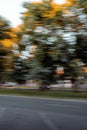 Vertical shot of a car during a Retro Rally from Ypres to Istanbul in Arad, Romania