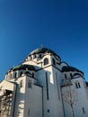 Vertical shot of the Cathedral of Saint Sava in Belgrad, Serbia Royalty Free Stock Photo