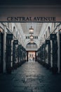 Vertical shot of Central Avenue in Covent Garden in London, England. Royalty Free Stock Photo