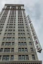 Vertical shot of the City Federal Building in downtown Birmingham Alabama Royalty Free Stock Photo