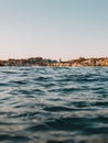 Vertical shot of the cityscape of Lucerne, Switzerland, from the water