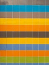 Vertical shot of colorful square tile texture Royalty Free Stock Photo