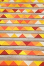 Vertical shot of colorful stair steps in Germany. Royalty Free Stock Photo