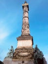 Vertical shot of the Congress Column against the background of the blue sky. Brussels, Belgium. Royalty Free Stock Photo