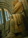 Vertical shot of a deathguard statue in Monument to the Battle of the Nations Leipzig Saxony Germany Royalty Free Stock Photo