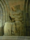 Vertical shot of a deathguard statue in Monument to the Battle of the Nations Leipzig Saxony Germany Royalty Free Stock Photo