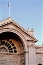 Vertical shot of the detail of Indian Museum, Kolkata