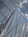 Vertical shot of details of a building in New York