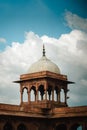 Vertical shot of the dome of Jama Masjid mosque. Delhi, India. Royalty Free Stock Photo