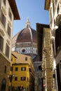 Vertical shot of the Duome center Florence in September Royalty Free Stock Photo