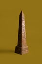 Vertical shot of an Egyptian obelisk symbolizing power on