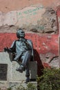 Vertical shot of Enrique Ruelas Espinoza's sculpture in Guanajuato, Mexico. Royalty Free Stock Photo