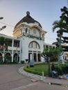 Vertical shot of Estacao comboios Maputo Central Train, Railway Station in Maputo, Mozambique