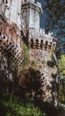 Vertical shot of the exterior walls of Butron castle in Gatika, Biscay, Spain Royalty Free Stock Photo
