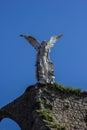 Vertical shot of Exterminating Angel located in the cemetery of Comillas