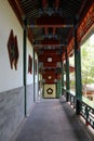 Vertical shot of the facade of the Museum of Chinese gardens in Beijing, China