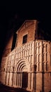 Vertical shot of the facade of Santa Maria della Piazza catholic church in Ancona, Italy