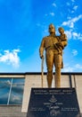 Vertical shot of the famous Kerbela Shriners Statue in Knoxville Tennessee