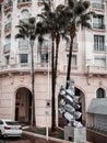 Vertical shot of a fancy building in Cannes, France