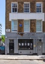 Vertical shot of the former home of the poet Percy Bysshe Shelley in Poland Street. Royalty Free Stock Photo