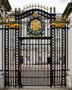 Vertical shot of the gates of Buckingham Palace at daytime in London, England Royalty Free Stock Photo