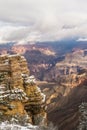 Vertical shot of the Grand Canyon