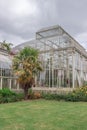 Vertical shot of the greenhouse building in the National Botanic Gardens. Dublin, Ireland.