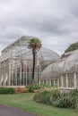 Vertical shot of the greenhouse building in the National Botanic Gardens. Dublin, Ireland.