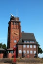 Vertical shot of Guide tower Finkenwerder, Germany