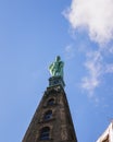 Vertical shot of the Hercules monument in Wilhelmshoehe Castle Park in Kassel, Germany Royalty Free Stock Photo