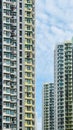 Vertical shot of high-density residential buildings