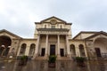 Vertical shot of the historic Church of Saints Gervaso and Protaso in Gorgonzola, Italy