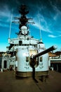 Vertical shot of the Historic museum of Marine-Army in Wilhelmshaven, Germany