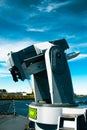 Vertical shot of the Historic museum of Marine-Army in Wilhelmshaven, Germany