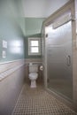 Vertical shot of the inside of a bathroom in a house in New Orleans Royalty Free Stock Photo