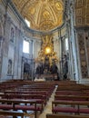 Vertical shot - inside of the saint peters basilica. Vatican City Royalty Free Stock Photo