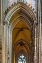 Vertical shot of an interior of Cologne Cathedral in Germany Royalty Free Stock Photo